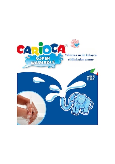 Frozen Lisanslı Kalemlik Hediyeli - Carioca Joy 12 Renk Yıkanabilir Keçeli Kalem Seti Pembe