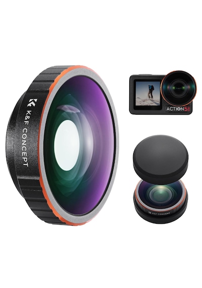 K&f Concept Osmo Action 4 /5 Pro Uyumlu Geniş Açı Lens