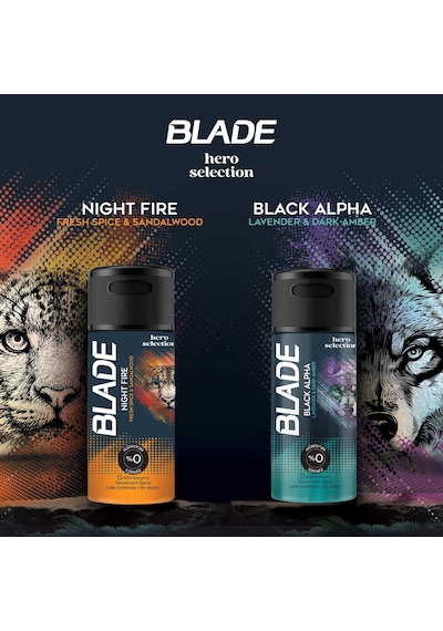 Blade Black Alpha Erkek Deodorant Seyahat Boy 4x90 Ml