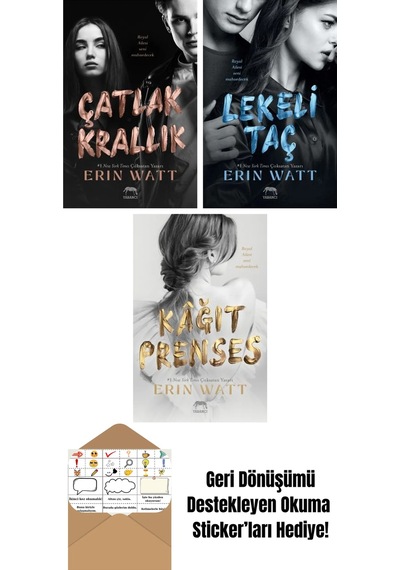 Çatlak Krallık Royal Serisi 6. Kitap + Çarpık Saray Royal Serisi 3. Kitap + Paramparça Prens Royal Serisi 2. Kitap