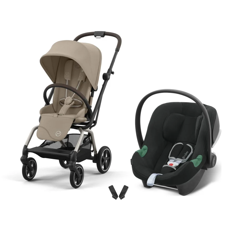Eezy S Twist+2 360 Travel Sistem Almond Beige & Aton Volcano Black