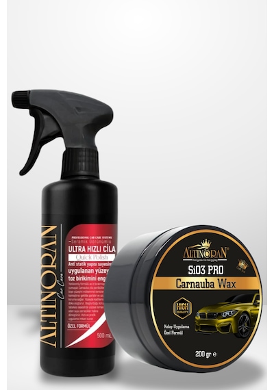 Altınoran Seramik Etkili Üstün Koruma Ve Parlaklık Seti - Sio3 Pro Seramik Wax + Ultra Hızlı Cila