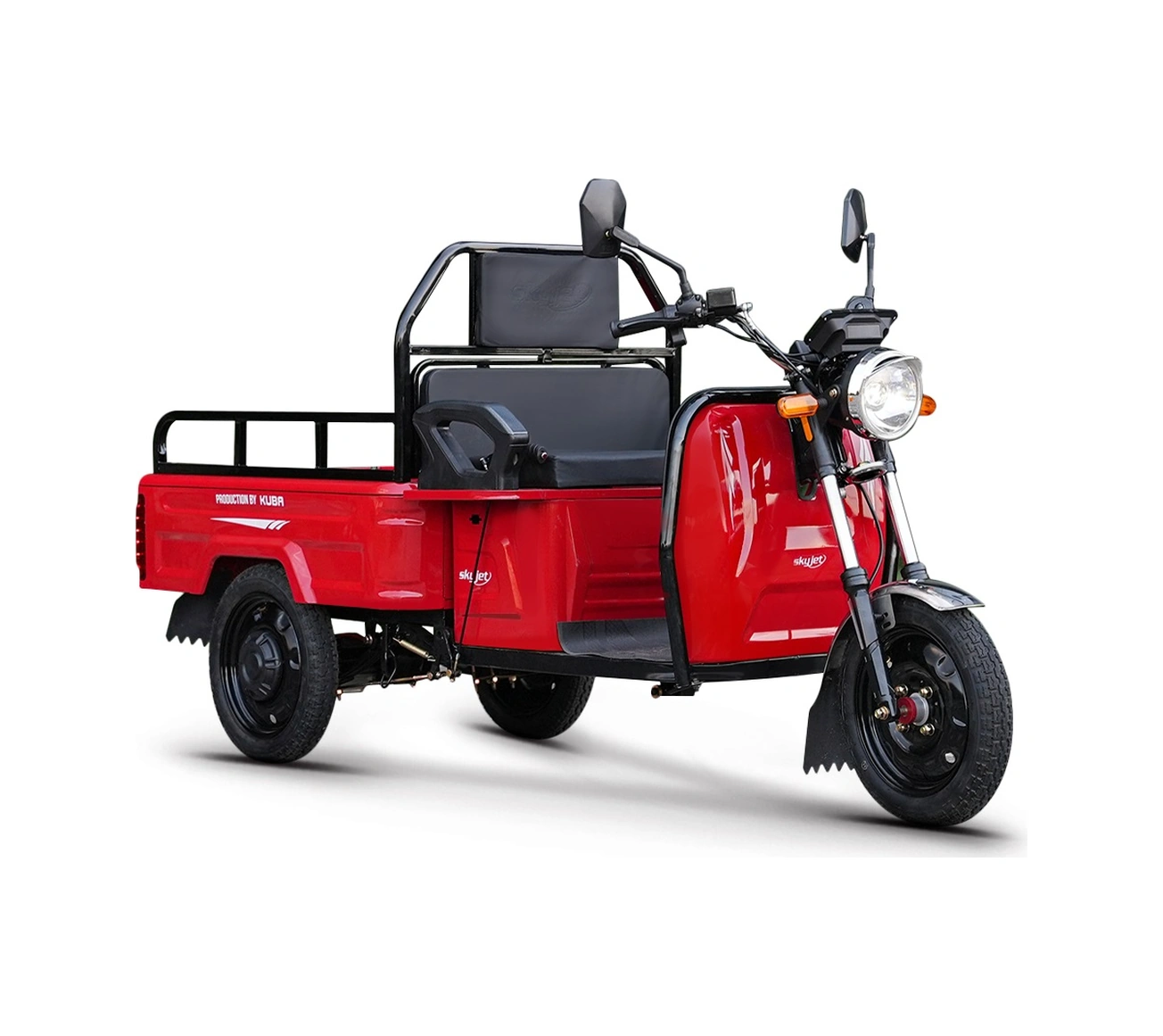 Skyjet Cargo Trio Elektrikli Moped Kırmızı-