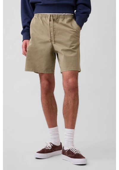 Gap Erkek 7" Essential Pull-on Khaki Şort-14324 Haki