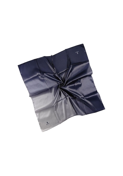 Mim Eşarp Mısırlı Eşarpları Degrade Kristal Sport Bulut Desenli Polyester Eşarp Lacivert - Gümüş