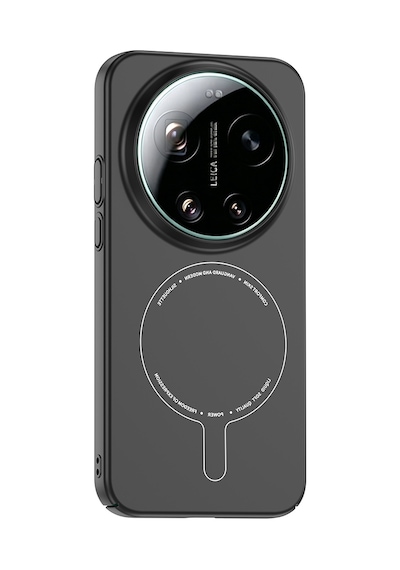 Maks Technology Mi 17 Ultra Kılıf M-safe Şarj Özellikli Kamera Korumalı Mkst Elio Sert Pc Kapak - Lacivert