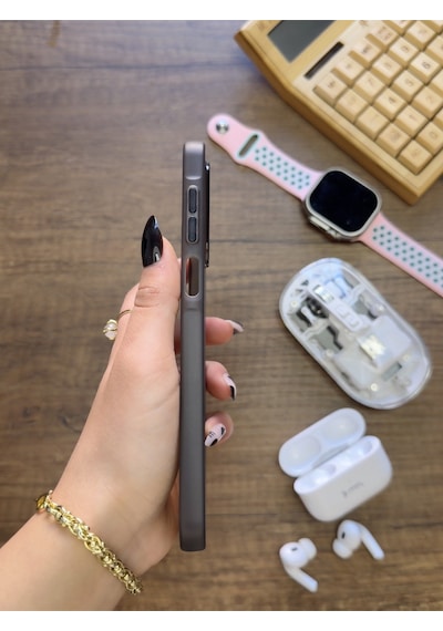 Samsung Galaxy A17 Uyumlu Süper İnce Mat Ultra Thin Silikon Kılıf Siyah