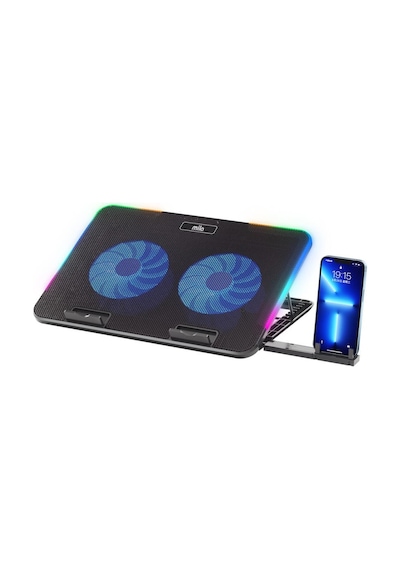 Classone Mila Serisi M2 R-type Rgb Işıklı, 2 Büyük Fan, Telefon Standı,2 Usb Notebook Soğutucu Stand