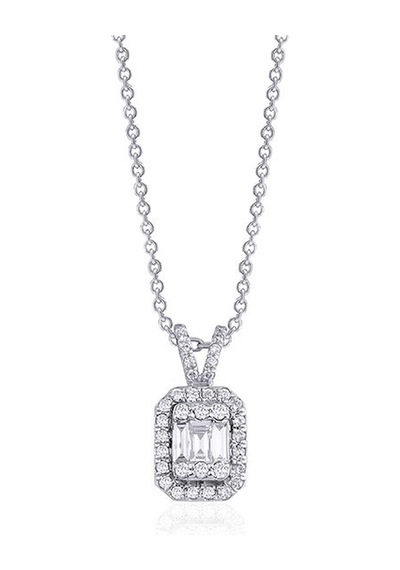 0.20 Karat Baget Pırlanta Kolye 54156297