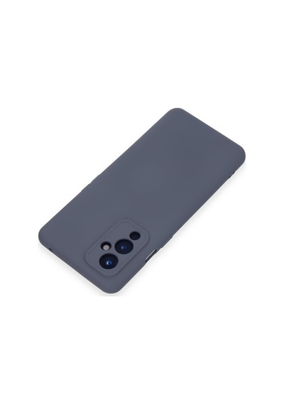 One Plus 9 Kılıf Nano İçi Kadife Silikon - Gri