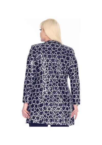 Ladies First Büyük Beden 3924 Lacivert Ceket+bluz Takım 001