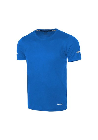 Genius Store Erkek Nem Emici Hızlı Kuruma Atletik Teknik Performans Spor T-shirt Drıfıt-kısakol Mavi