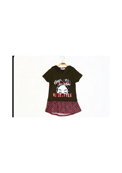 Toontoy Kids Toontoy Kız Çocuk Haırstyle Pul Palet Elbise Haki