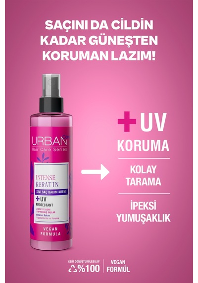 Intense & Keratin Aşırı Yıpranmış Ve Cansız Saçlara Özel Sıvı Saç Bakım Kremi 2x200ml-vegan