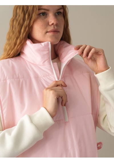 Xint Pembe Regular Fit Dik Yaka Yelek 290391