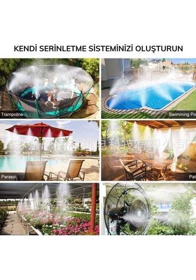 10 Metre Kendin Yap Balkon Veranda Çardak Kamelya Sulama Serinletme Ve Nemlendirme Sistemi 5122
