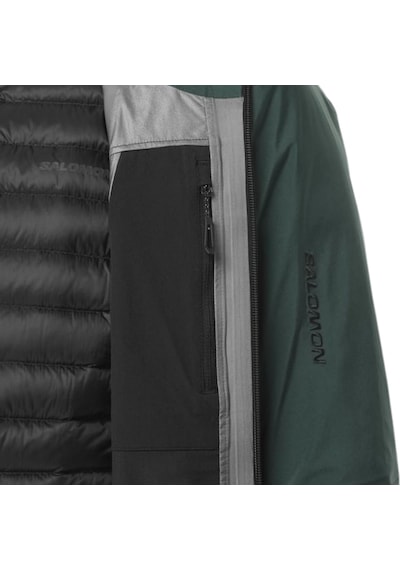 Salomon Salomon Scrambler Gore-tex Erkek Yeşil Kayak Ceketi 6348 Yeşil