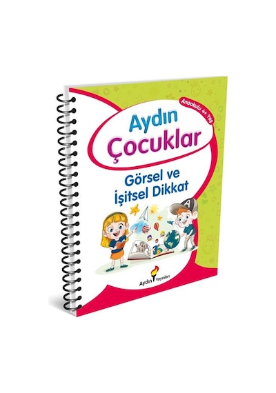 Aydın Okul Öncesi 4 Yaş Çocuklar Etkinlik Kitabım Görsel Ve İşits