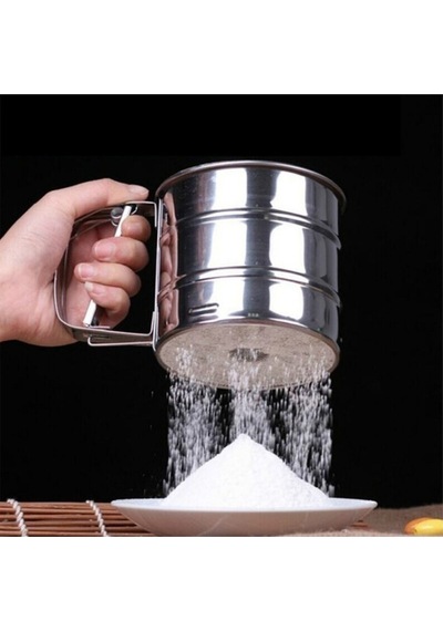 Silikon Büyük Boy Hamur Açma Matı 45x65 Ve 250gr Kapasiteli Un Şeker Eleği Diğer