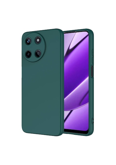 Zore Realme 11 4g Kılıf Omsy Mara Lansman Kapak - Koyu Yeşil