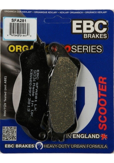 Ebc Sfa281 2001-2009 Honda Fjs 600 Silverwing Abs Uyumlu Ön Fren Balatası Organik Balata