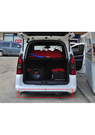 Berlingo Difüzör - Plastik - Parlak Siyah