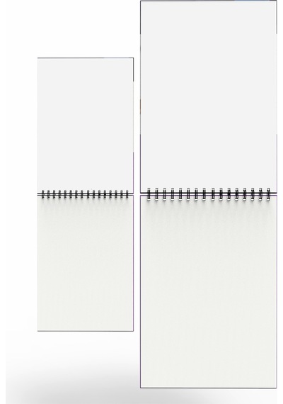 Eskiz A5, A4 Spiralli Defter 2'li Set Renkli