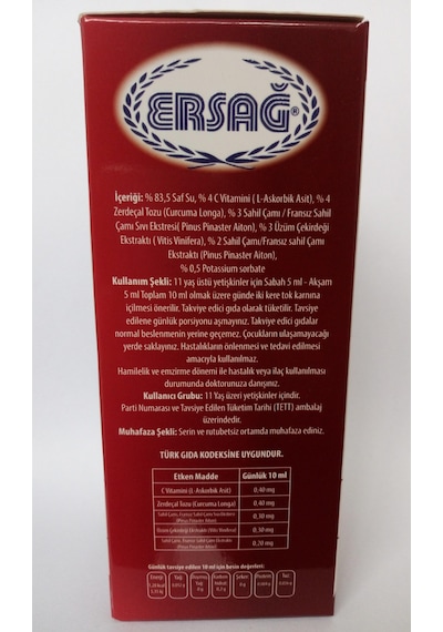 Ersağ Protec 20 2 Li Set Gıda Takviyesi