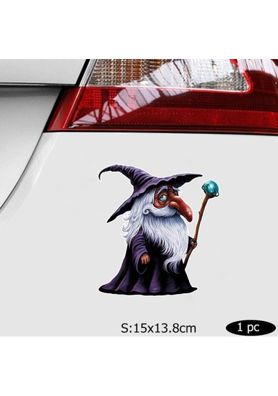 Sihirbaz Komik Sticker Etiket Yapıştırma 16Cm
