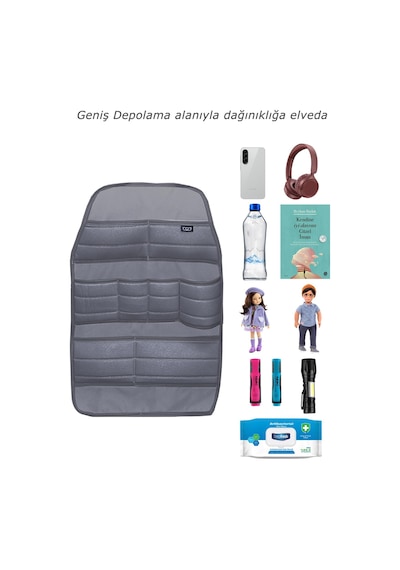 Bod Ecolux Serisi Taytüyü Araba Oto Koltuk Arkası Eşya Düzenleyici Araç İçi Organizer Füme