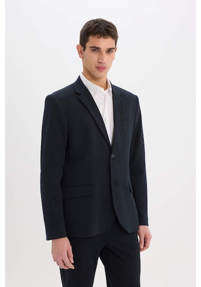 DeFacto Modern Fit Astarlı Düğmeli Blazer Ceket C5990AX25SPNV253 DeFacto Modern Fit Astarlı Düğmeli Blazer Ceket C5990AX25SPNV253