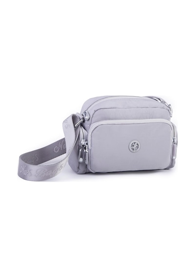 Nas Bag Kadın Spor Çok Gözlü Su Geçirmez Hafif Mini Çanta Gri 22x16 Cm Gri