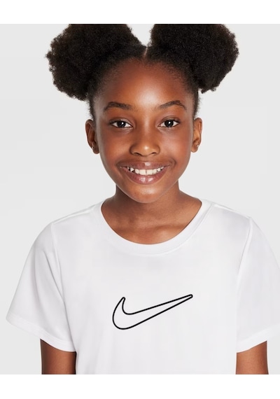 Nike Fz5600-100 One Fitted Dri-fıt Kısa Kollu Genç Çocuk Kız Tişört - Beyaz