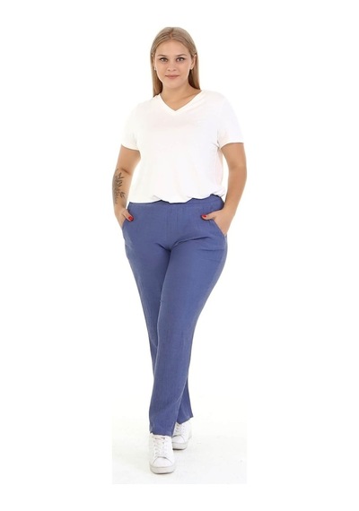 Myline Beli Lastikli Cepli Pantolon (536941465)