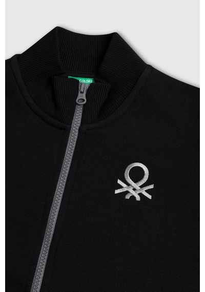 United Colors Of Benetton Erkek Çocuk Bnt-b23351 Sweatshirt Siyah-1900 SIYAH