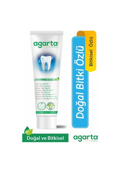 Doğal Bitki Özlü Florürsüz Beyazlatıcı Diş Macunu 100 Ml