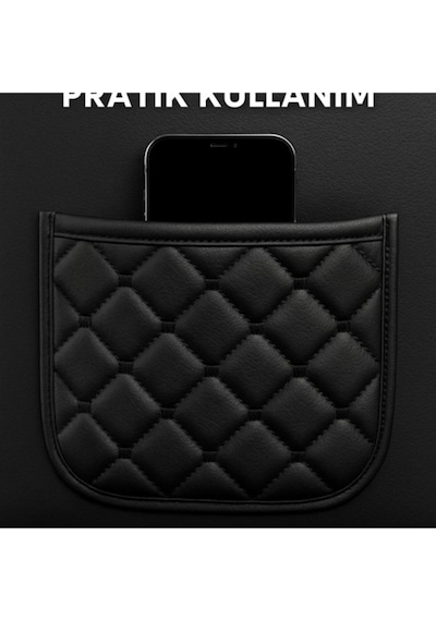 Audi Q3 Uyumlu 3 Parça Kapitone Kumaş Minder Siyah