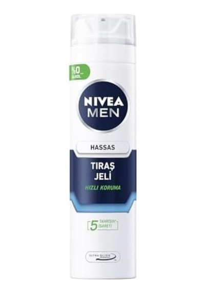 Men Hassas Tıraş Jeli 200 Ml + Bıc Miss Soleil Sensitive Kadın Tıraş Bıçağı 3'lü Blister 3 Bıçak