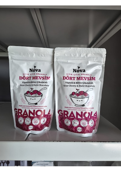 Nova Granola Dört Mevsim Vişne&Bitter Çikolata 2 x 340 G