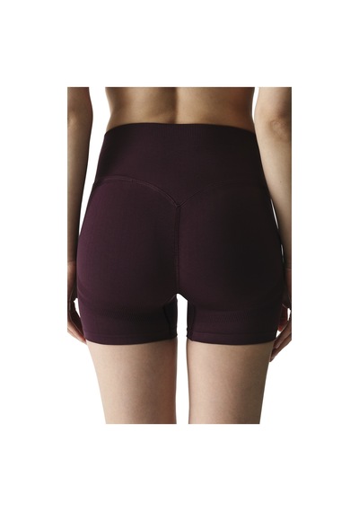 Penti Bordo Seamless Dikişsiz Yüksek Bel Push Up Kısa Tayt