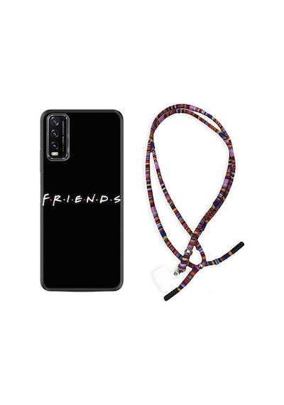 Vivo Y20S Kılıf Rasta Boyun Askılı Friends 1410