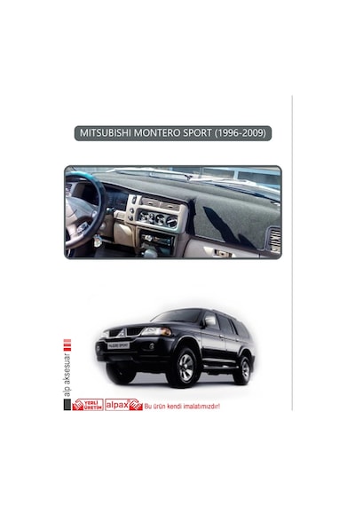 Mıtsubıshı Montero Sport 1996-2009torpido Koruma Halısı Gri Kenar