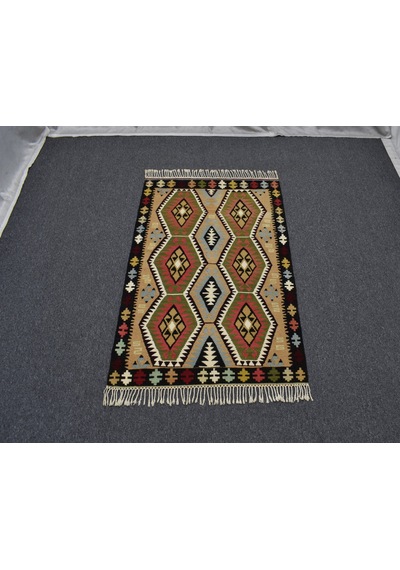 Zehra Abla Halı Yeni El Dokuma Şaheser Kula İzmir Yün Kilim 6377