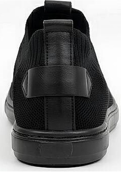 Daytex 4224 Erkek Slip-on - Full Triko Örgü Termo Taban Sneaker Siyah