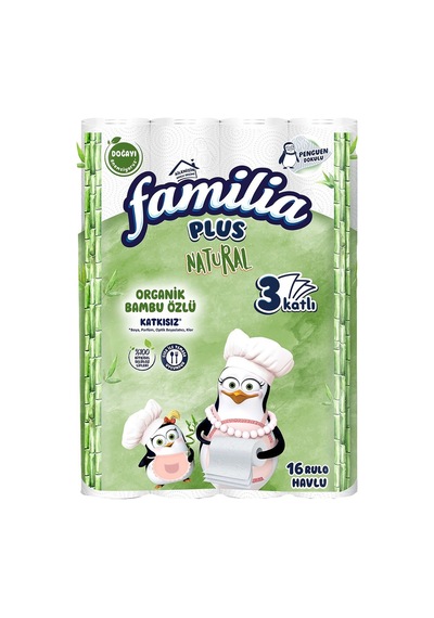 Familia Kağıt Havlu 16lı Coconut - 1662 G Hindistan Cevizi Özlü 2'li Ekonomik Paket - 2 Adet Tarı