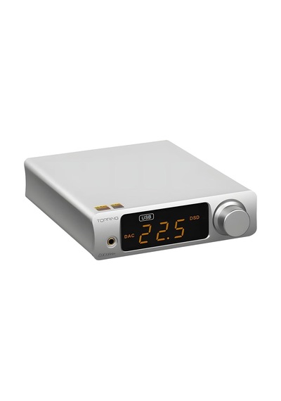 Topping Audio Dx3 Pro+ Es9038q2m Desktop Dac Ve Headphone Amplifier, Silver, Dac Ve Kulaklık Am