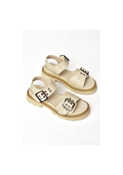 Fox Shoes S996074009 Bej Kadın Sandalet Bej