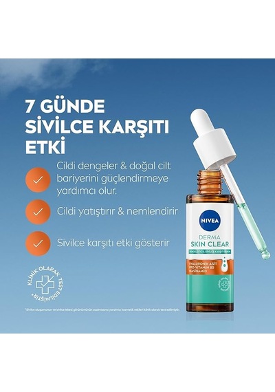 Nıvea Derma Skin Clear Dengeleyici & Sivilce Karşıtı Serum