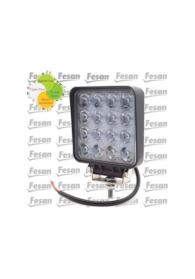 16 Ledli Off Road Çalışma Lambası Sis Farı 12 Volt 48 Watt