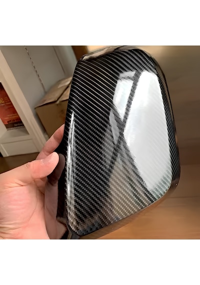 5d Siyah Karbon Fiber Folyo Hava Kanallı Parlak Boyut:50cmx1metre